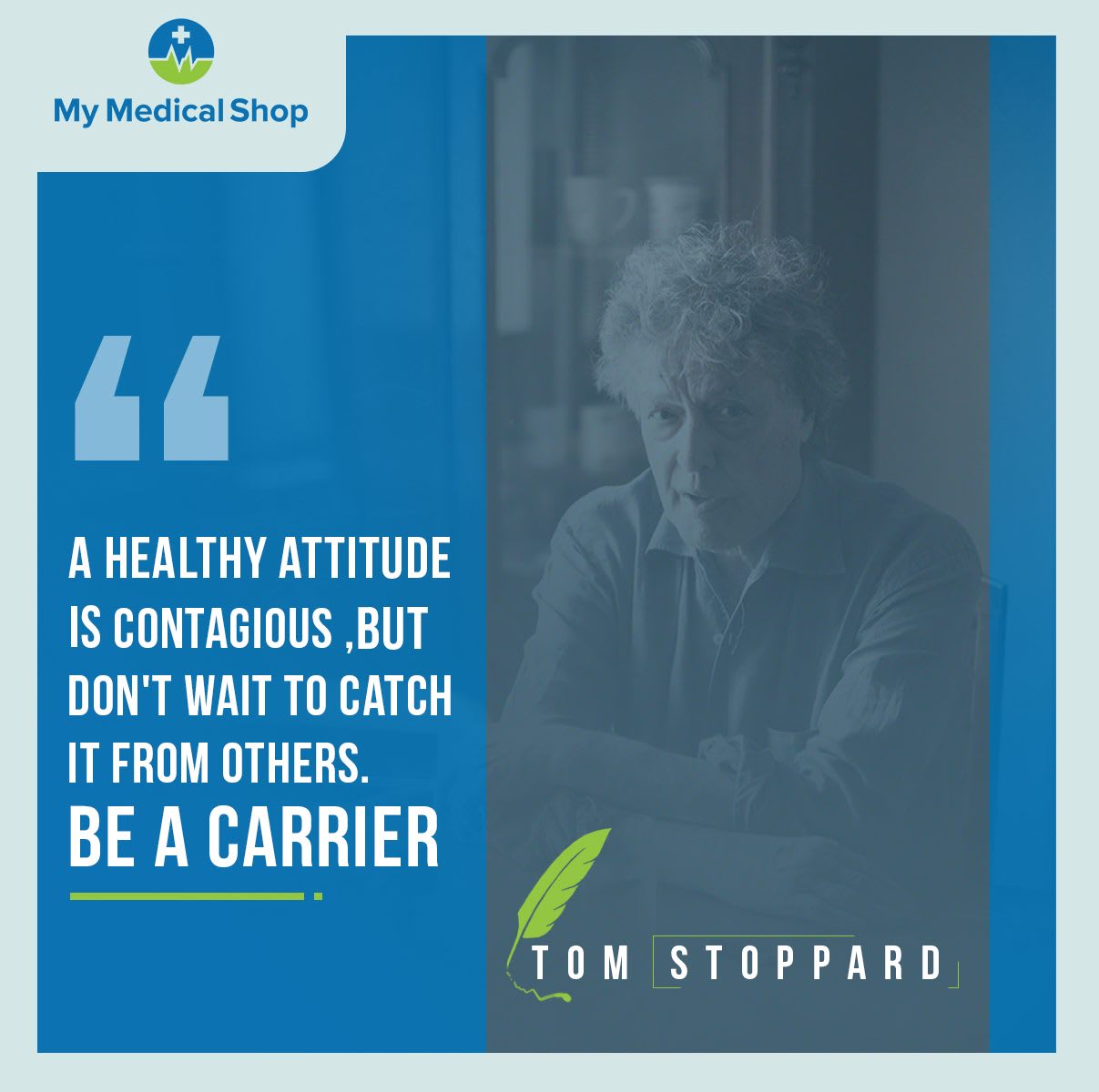 Healthy attitude quote post