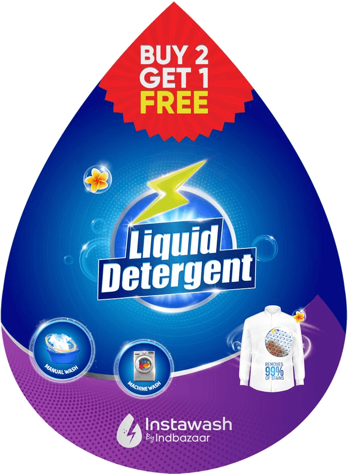 Liquid detergent — die-cut drop — Label system