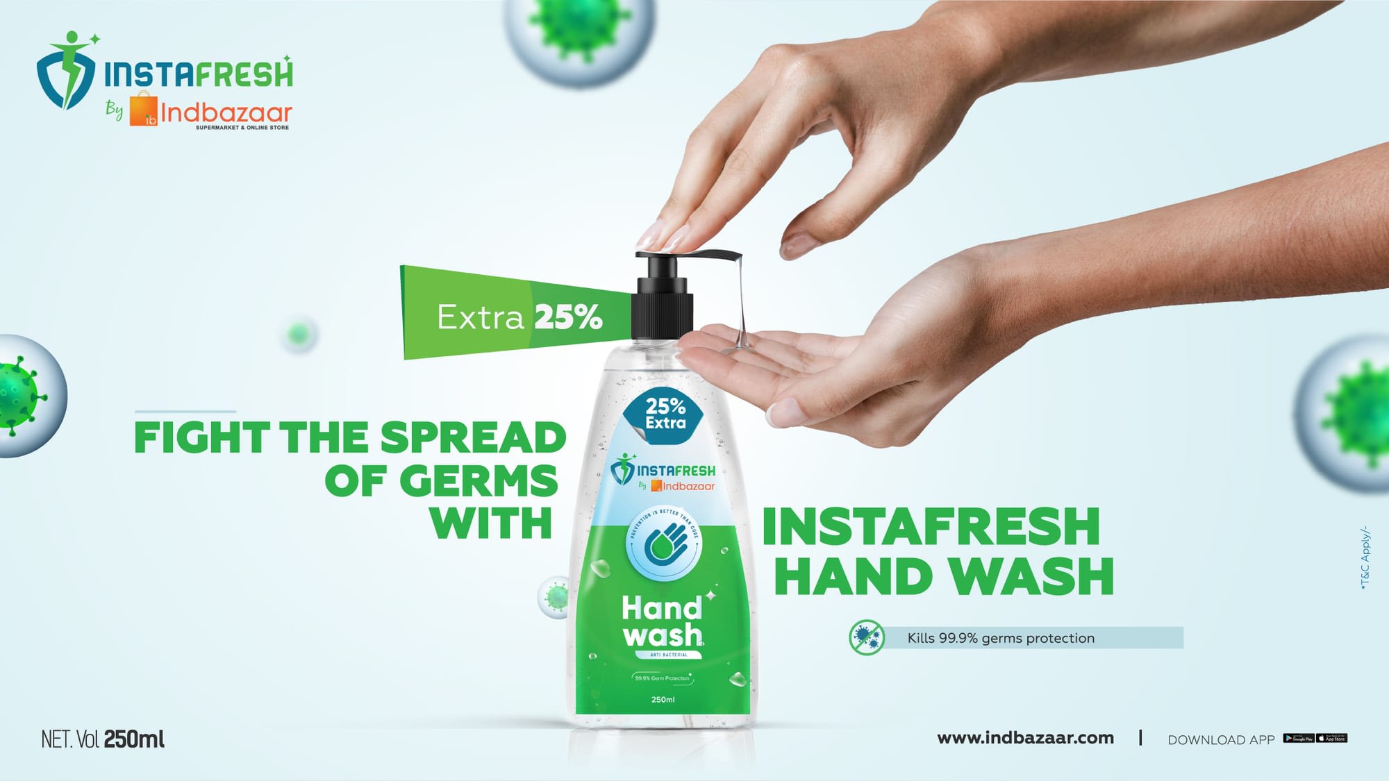 InstaFresh germ-shield campaign