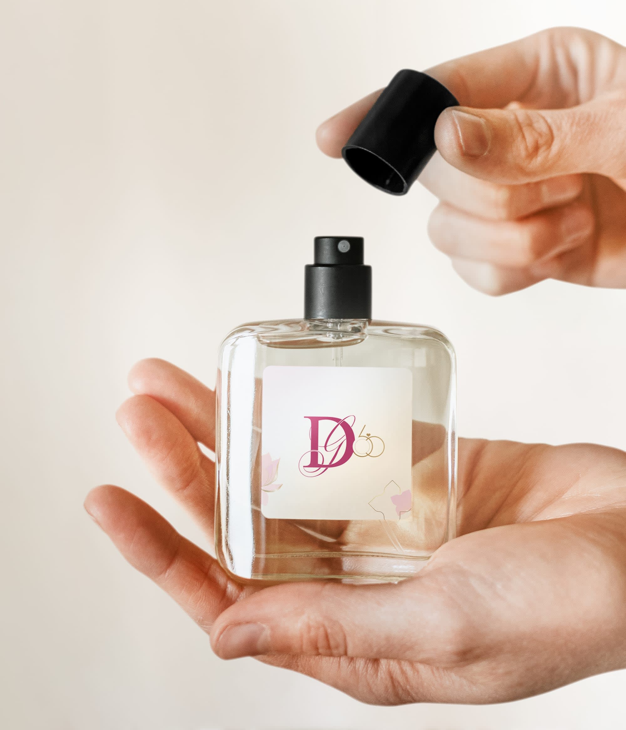 Perfume bottle mockup