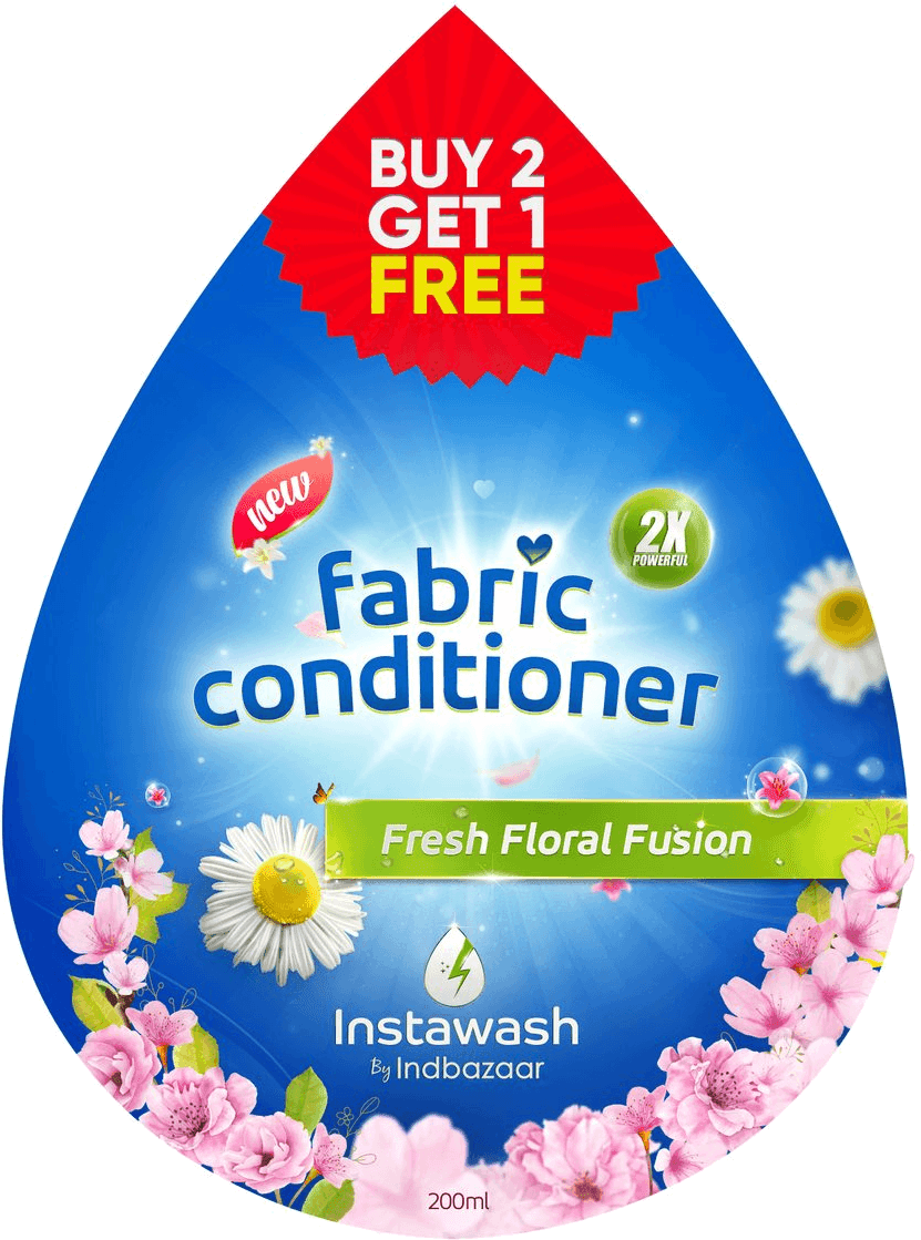 Fabric conditioner — die-cut drop — Label system