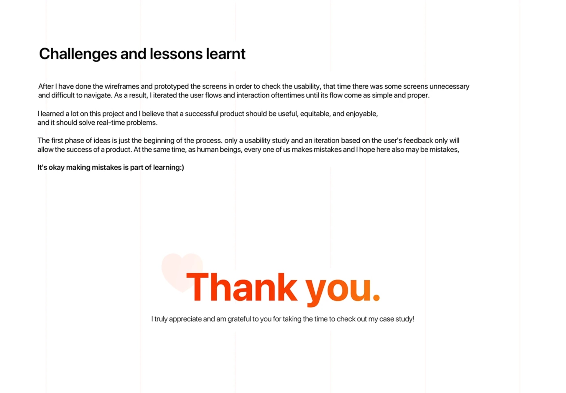 Whitetown Café UX case study — section 4