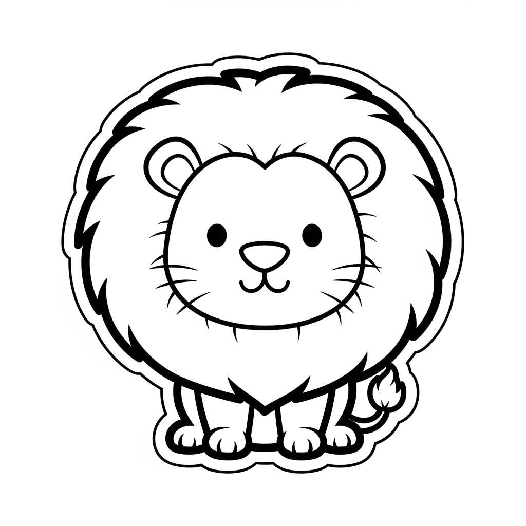 Lion coloring page