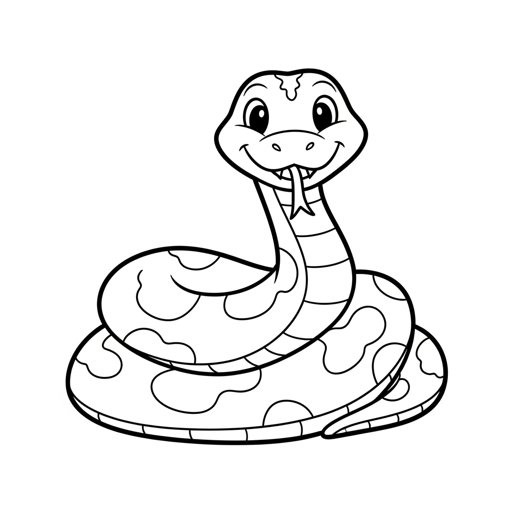 Snake coloring page