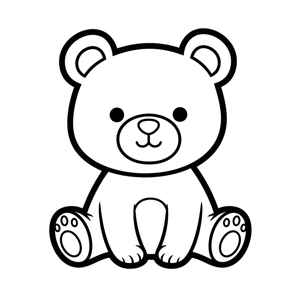 Bear coloring page