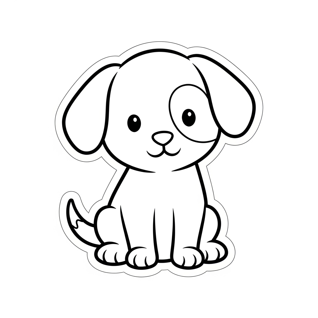 Dog coloring page