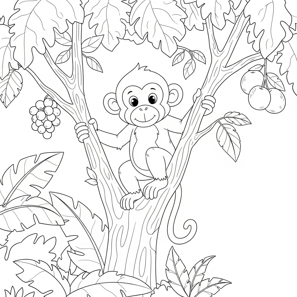 Mockey coloring page