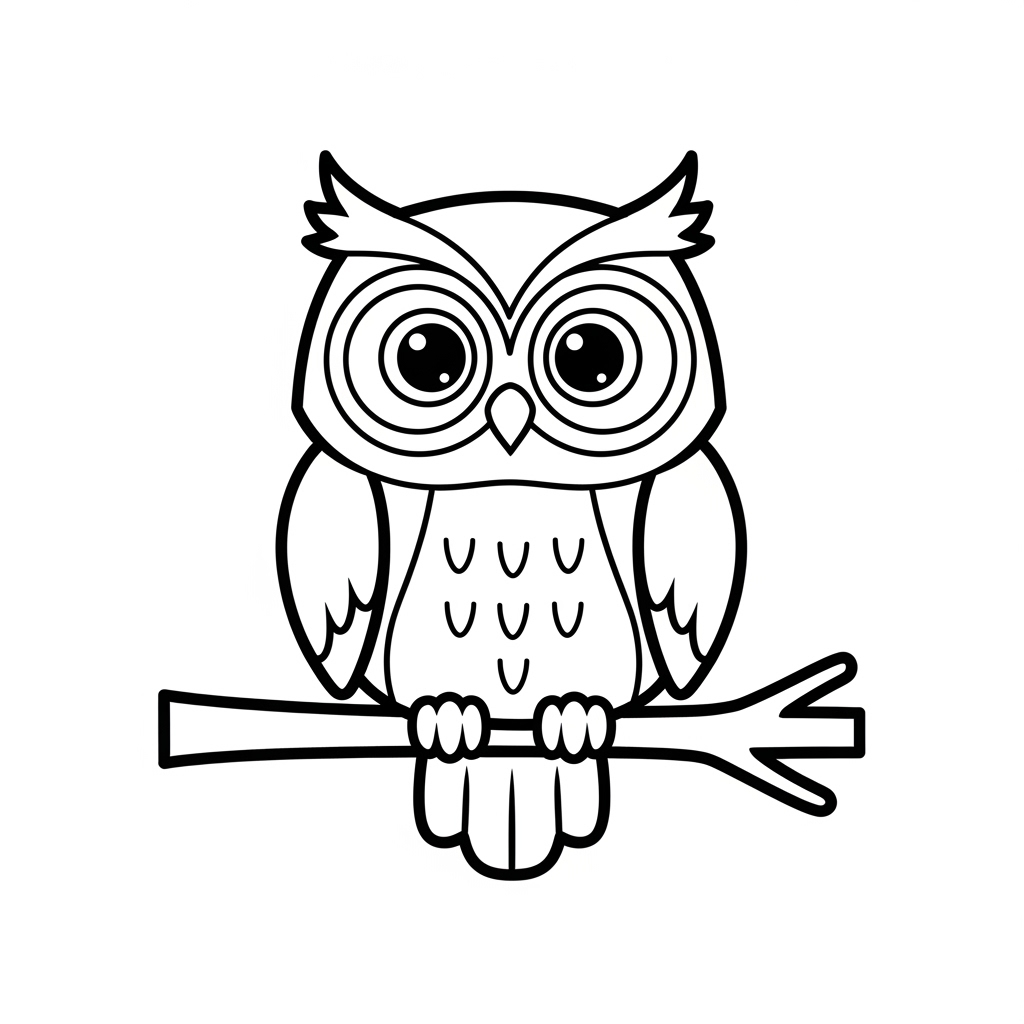 Owl coloring page