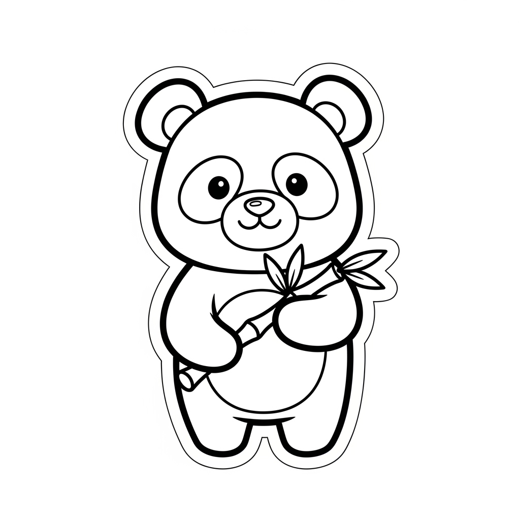 Panda coloring page