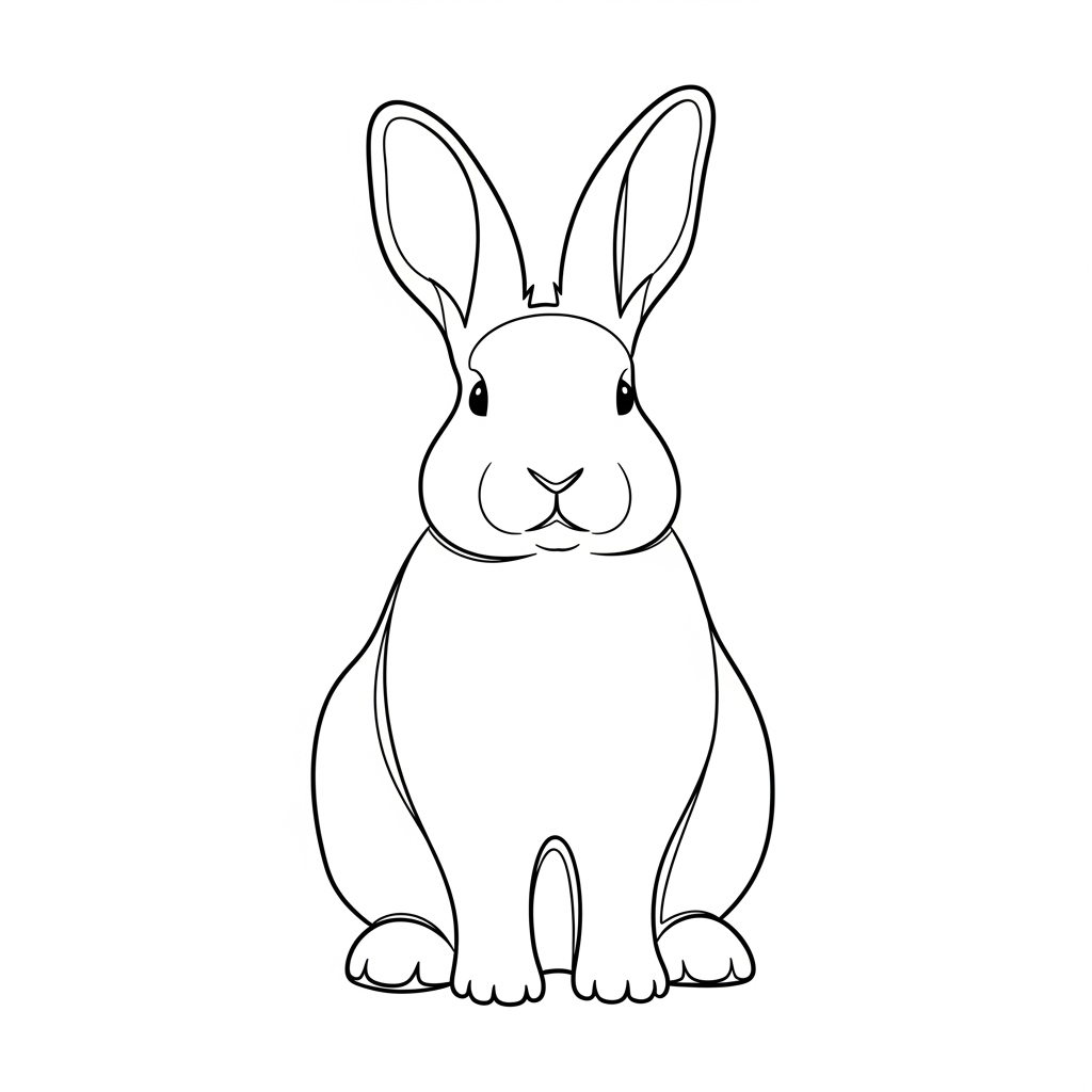 Rabbit coloring page