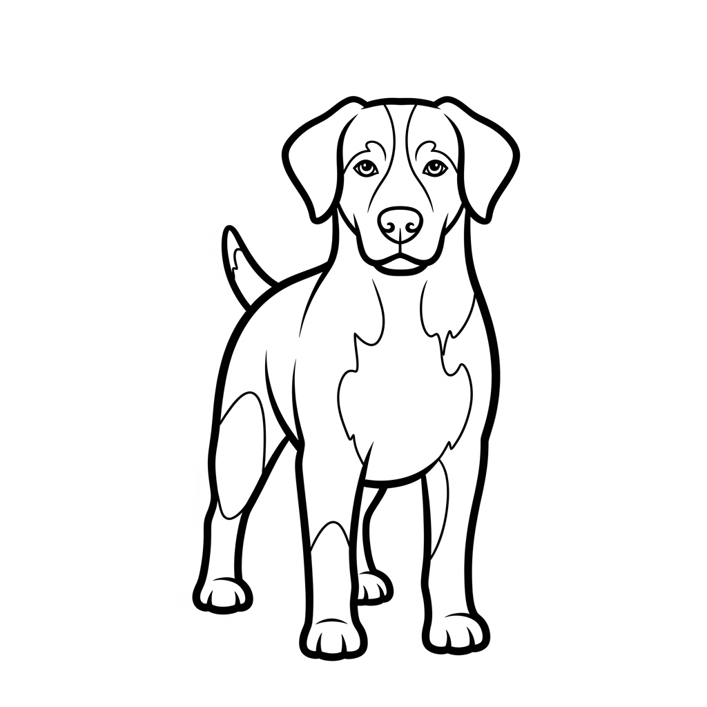 Dog coloring page