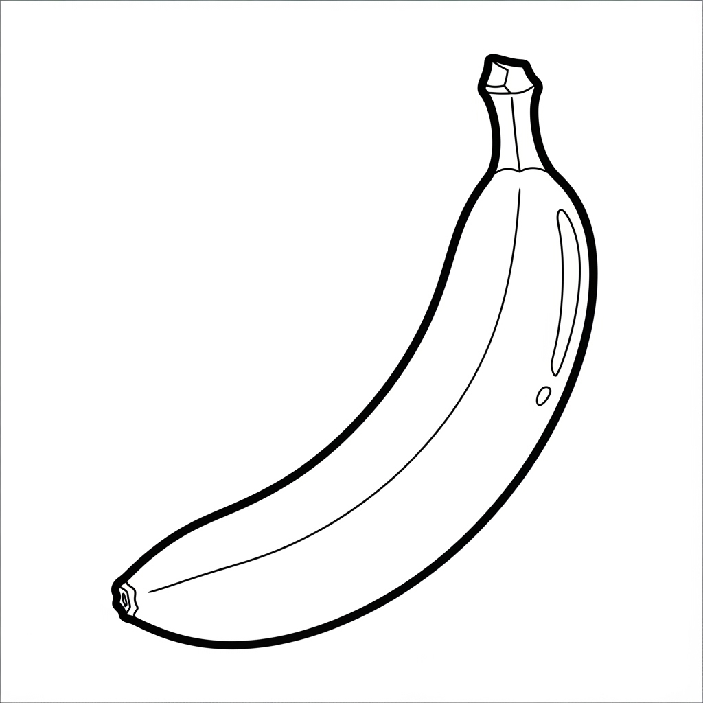 Banana coloring page