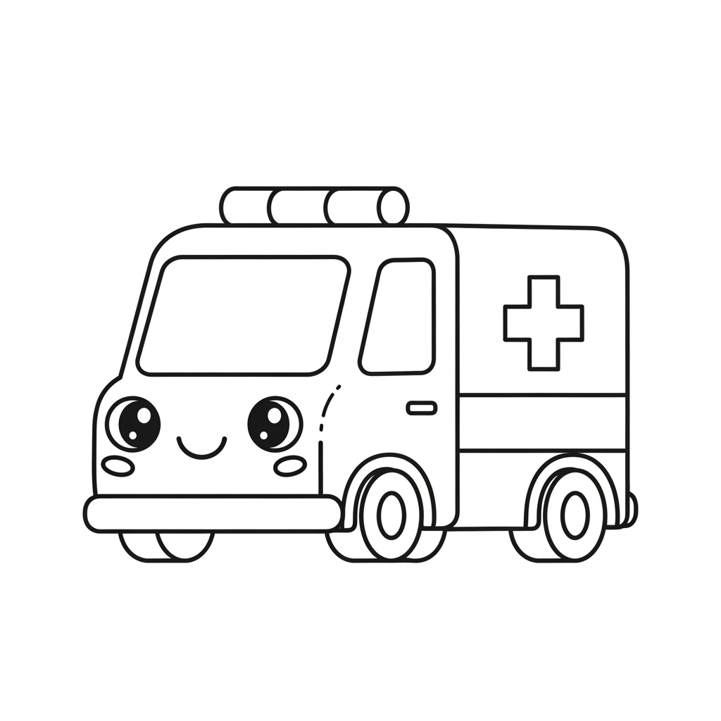 Van coloring page