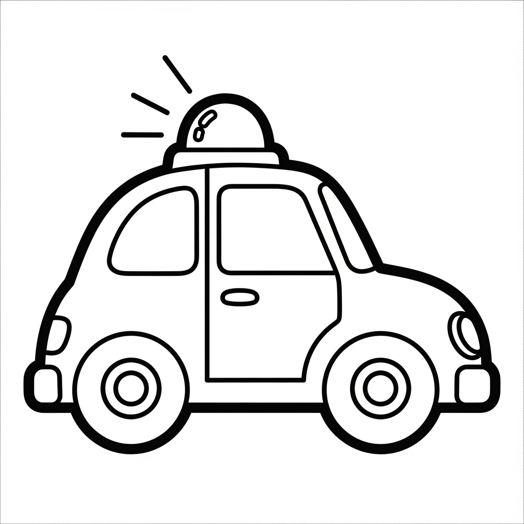 Car coloring page