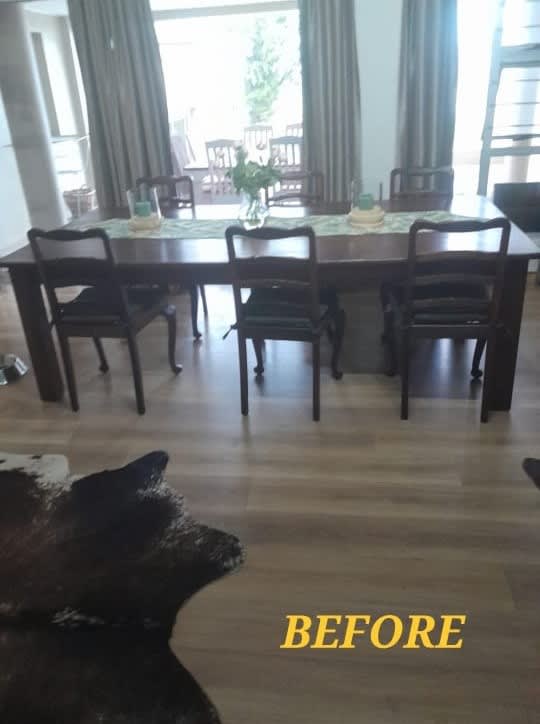 Before restoration - heavy dark finish