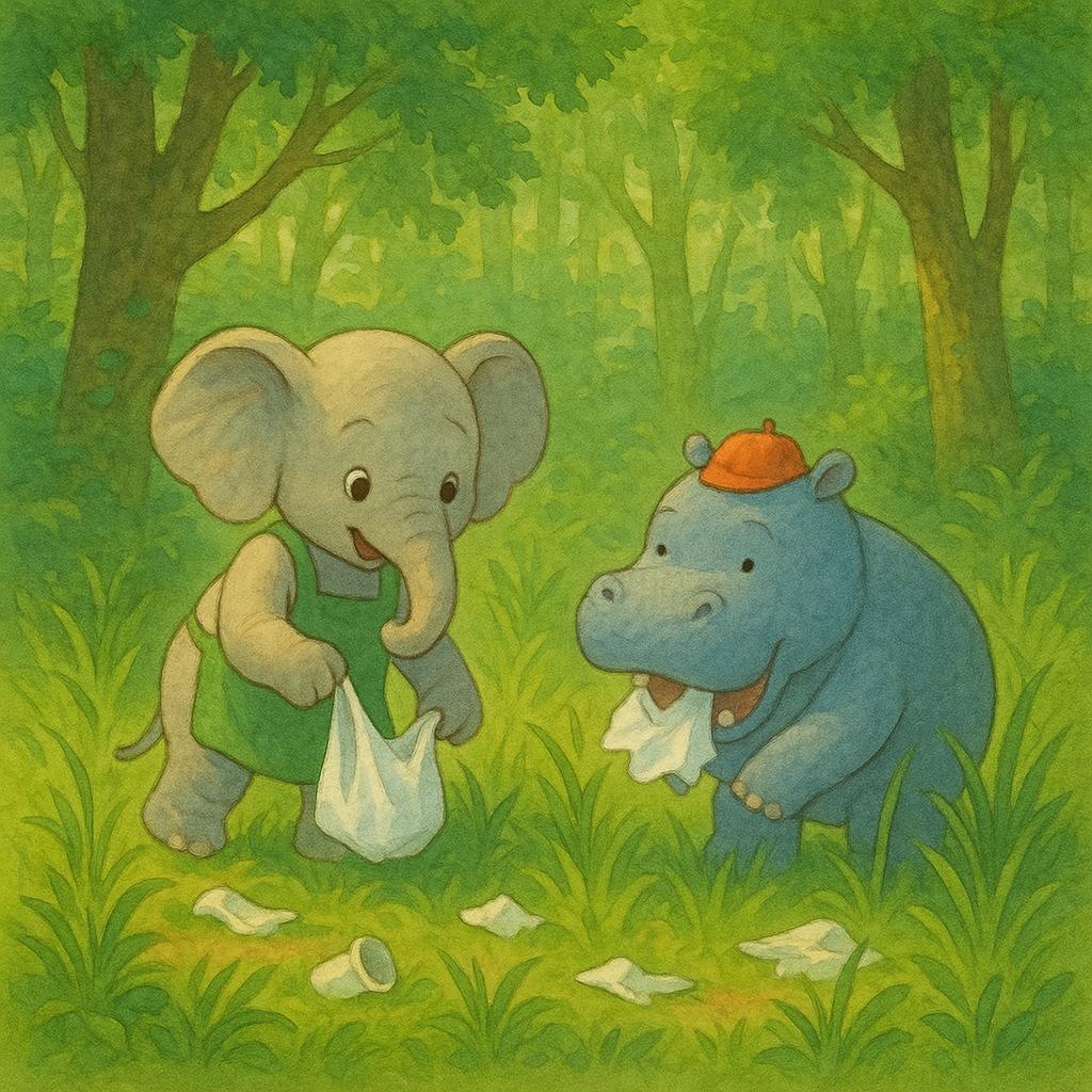 小象和河馬的綠色冒險