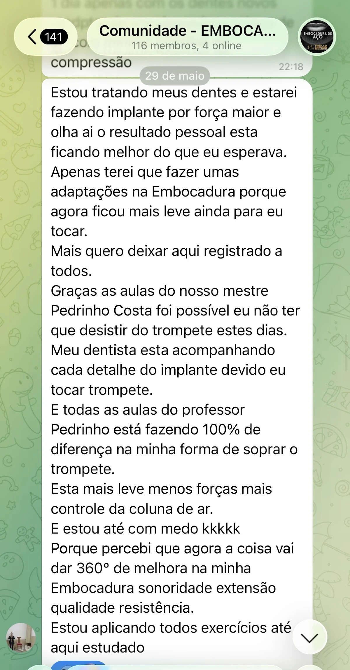 Depoimento do Reinaldinho