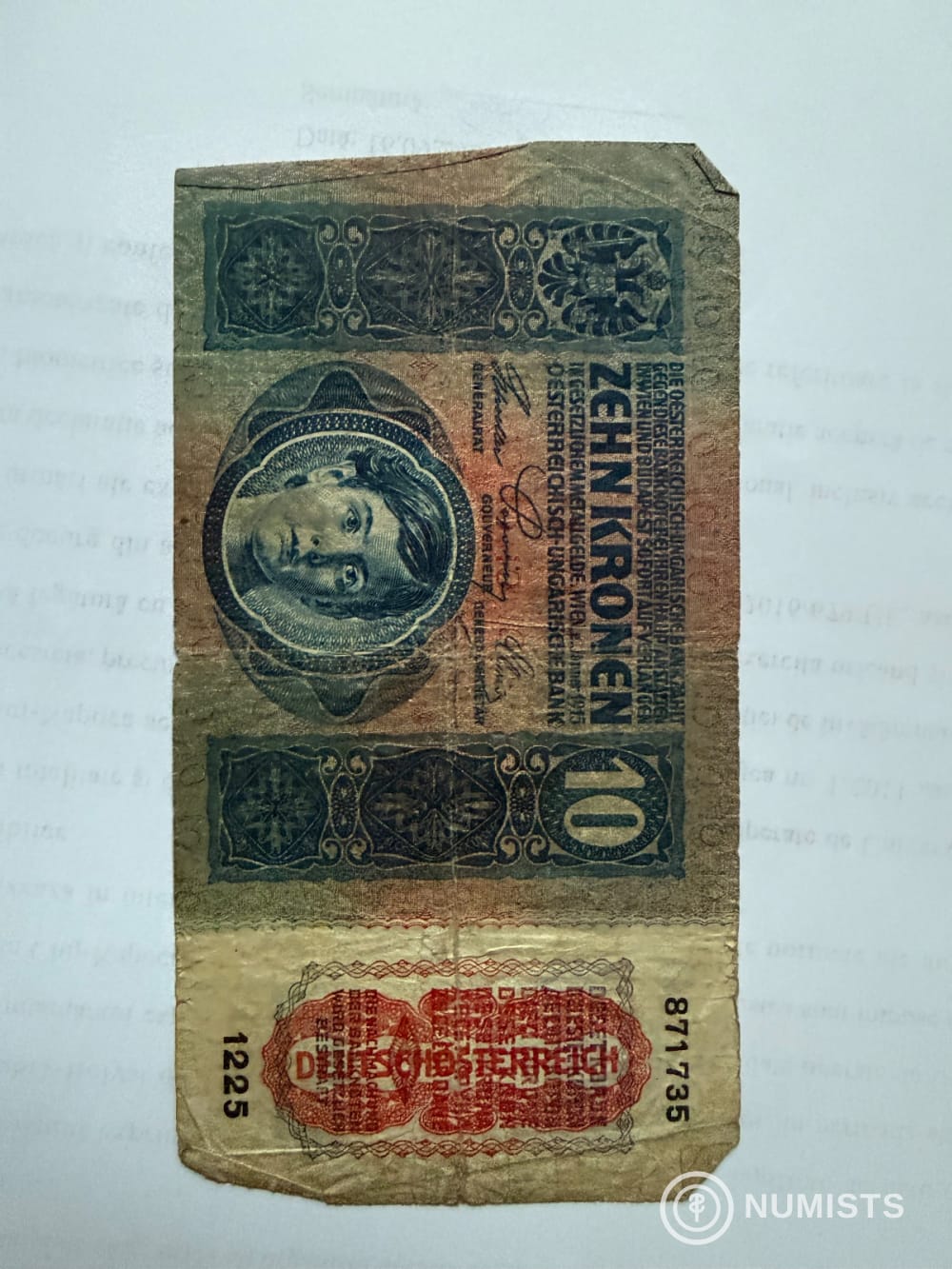 1915 Zehn Kronen / Tiz Korona