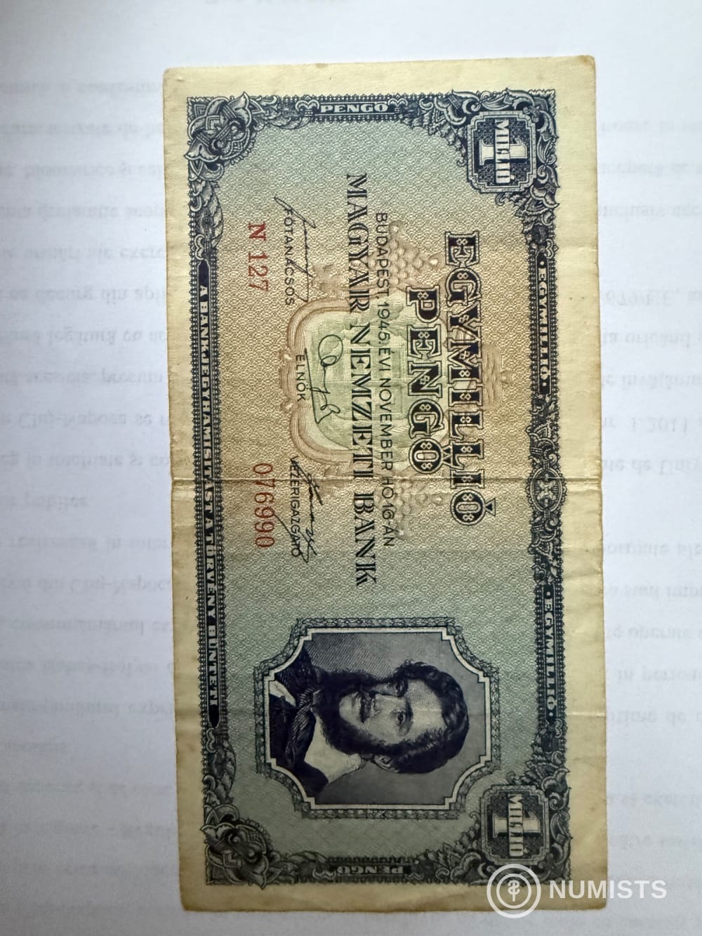 1945 1 Millió Pengő