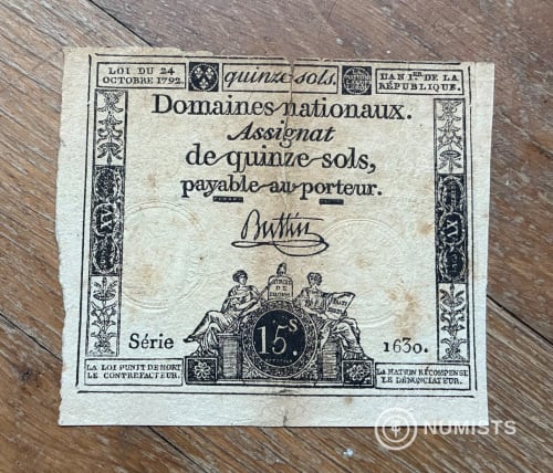 1792 quinze sols