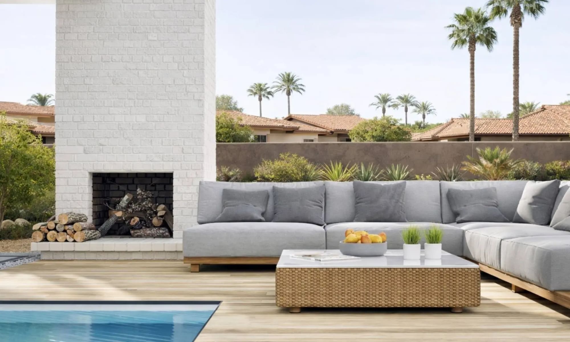 Lakes, greenbelt, and homes in McCormick Ranch, Scottsdale