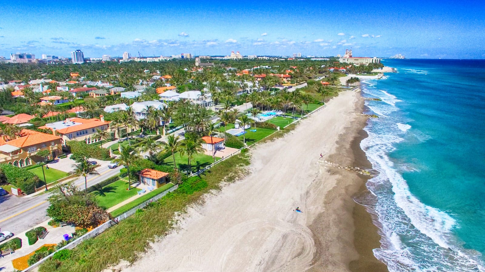 South Padre Island beach and the Gulf