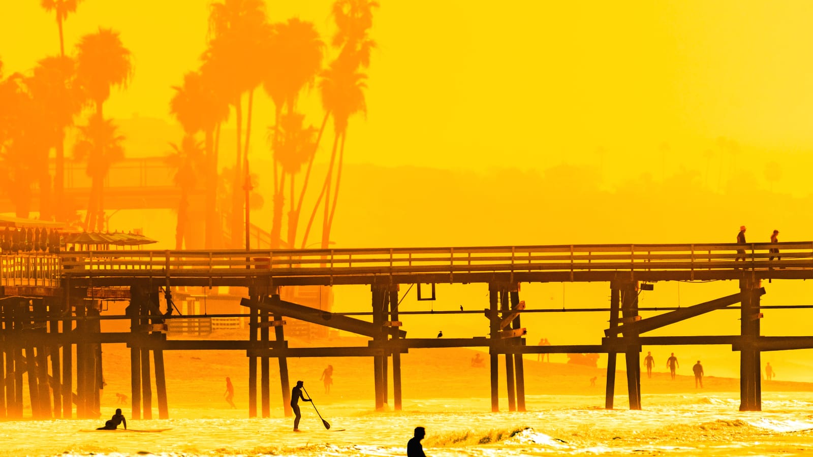Pier at sunset