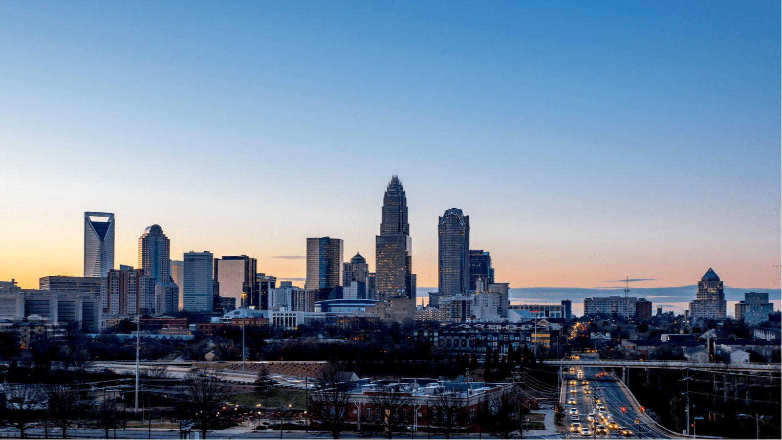 Charlotte area map background