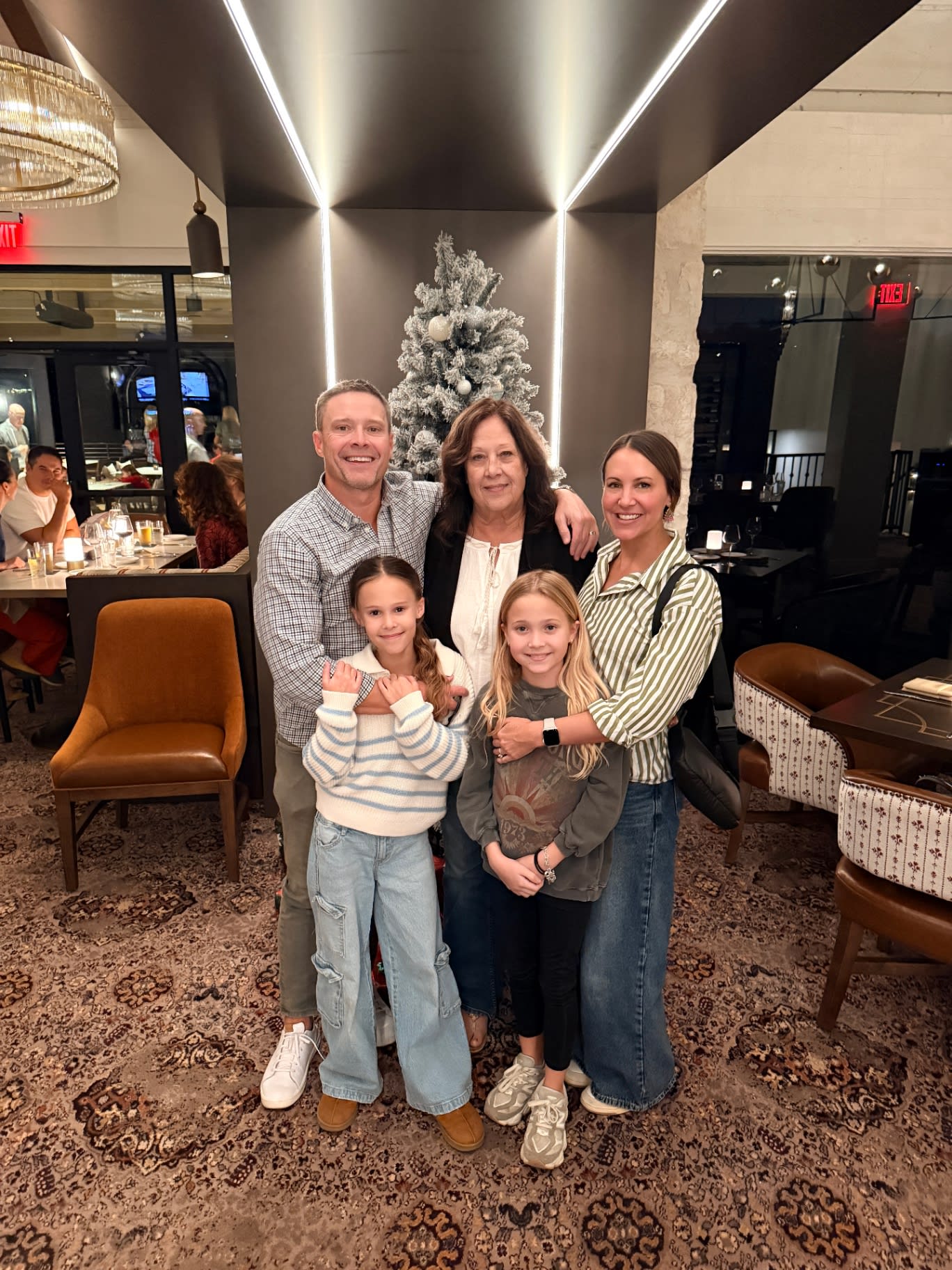 Rick's daughters at the Westlake CC holiday tree lighting