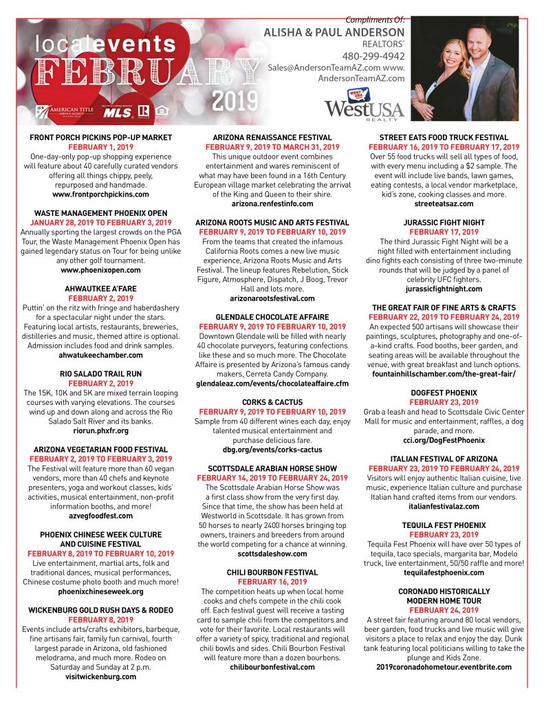 Local Events – February 2019