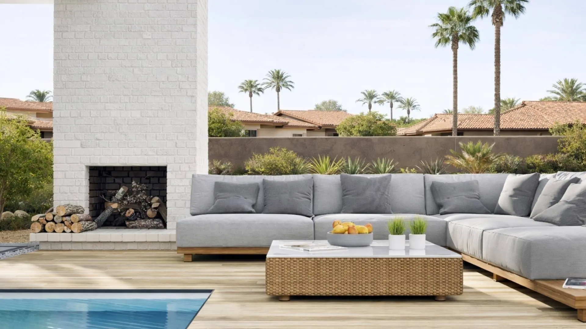 Lakes, greenbelt, and homes in McCormick Ranch, Scottsdale