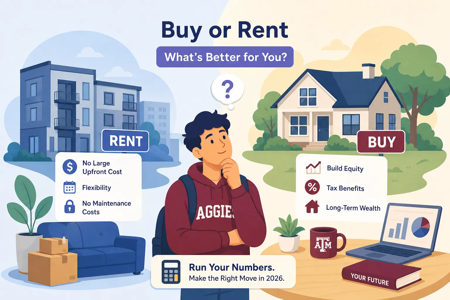 Is Buying a Home in College Station Better Than Renting?