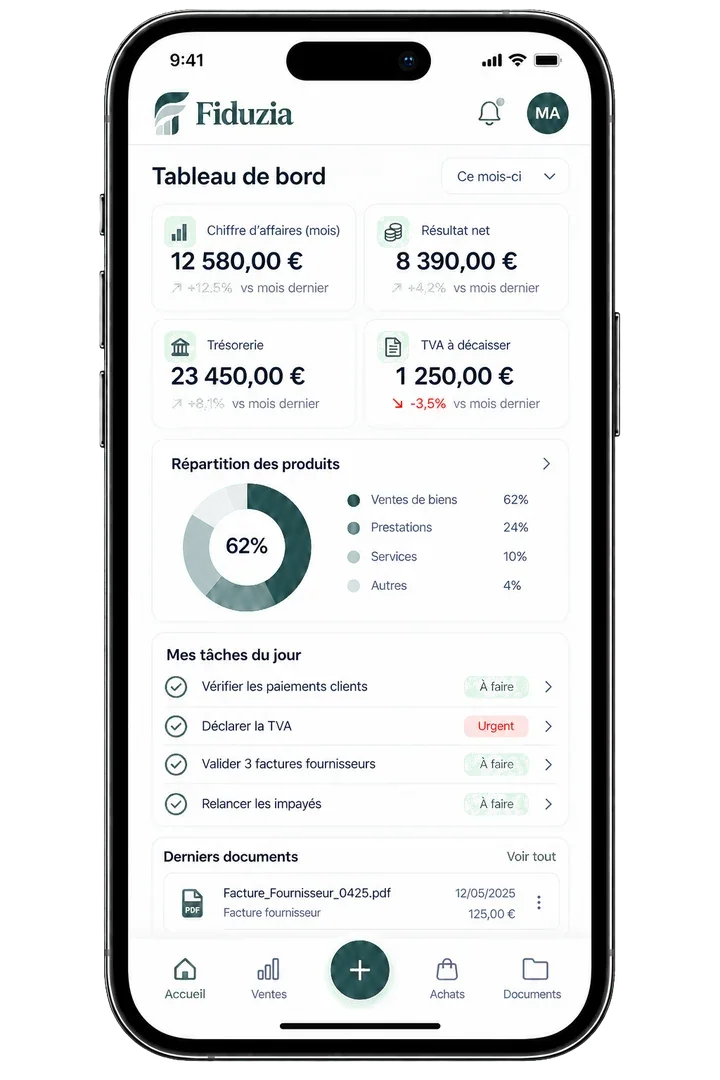 Application mobile Fiduzia