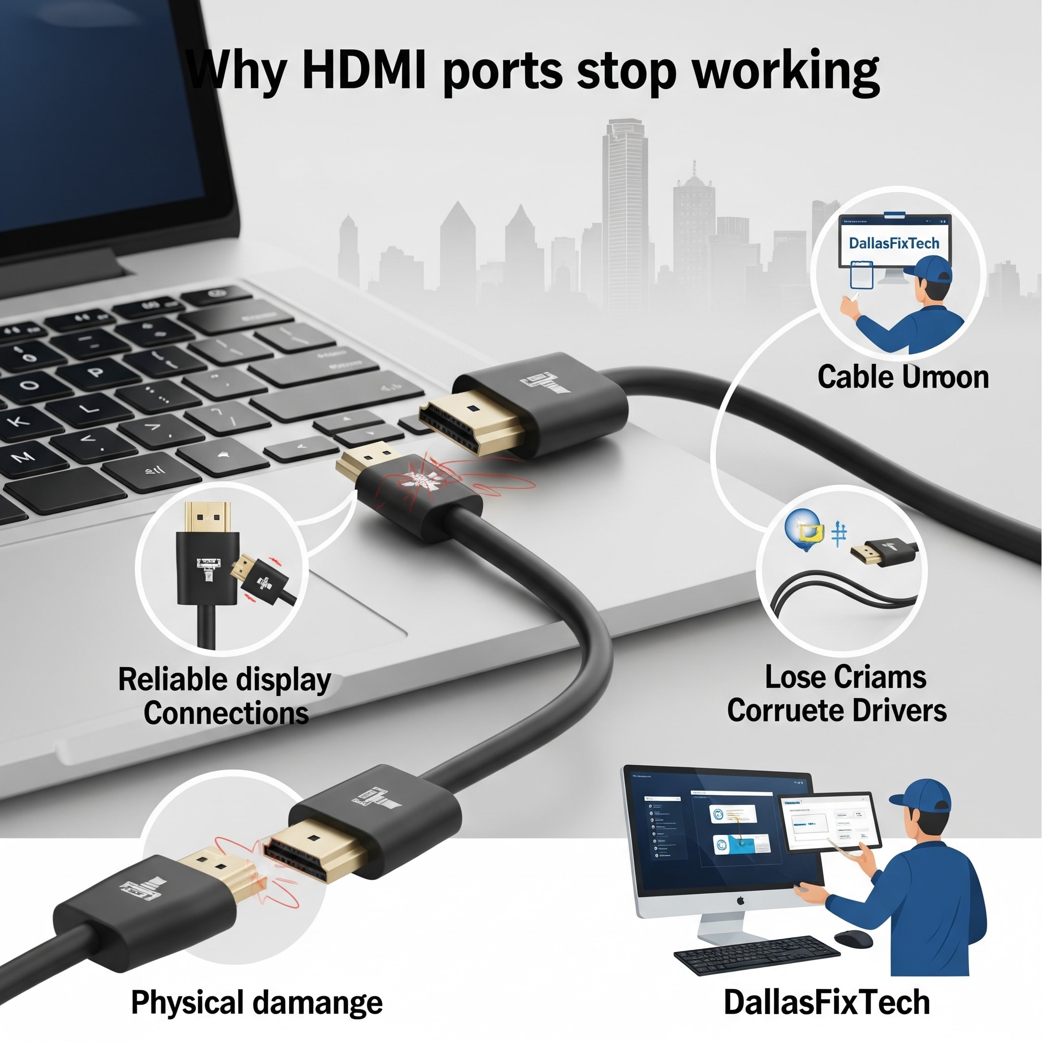 Why HDMI Ports Stop Working: DallasFixTech’s Signal Fixes in Dallas, TX