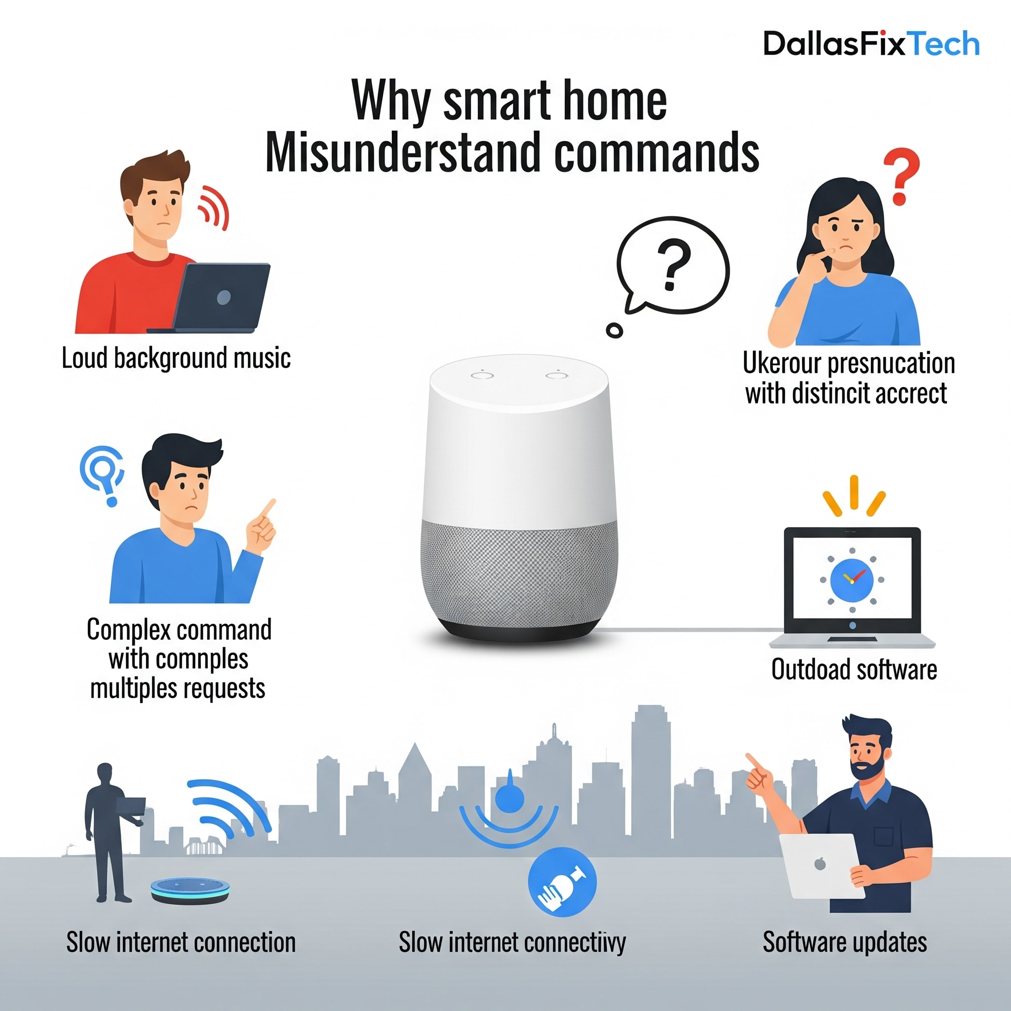 Why Smart Home Voice Assistants Misunderstand Commands: DallasFixTech's Solutions for Dallas, TX