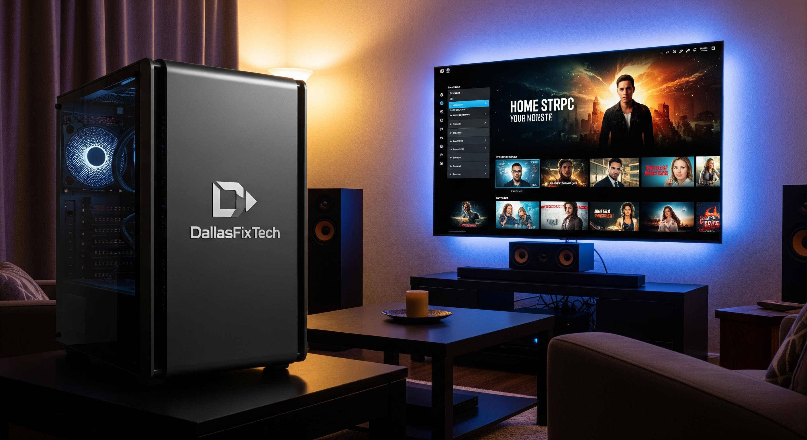 Custom Home Theater PC (HTPC) Setup in Garland, TX – DallasFixTech