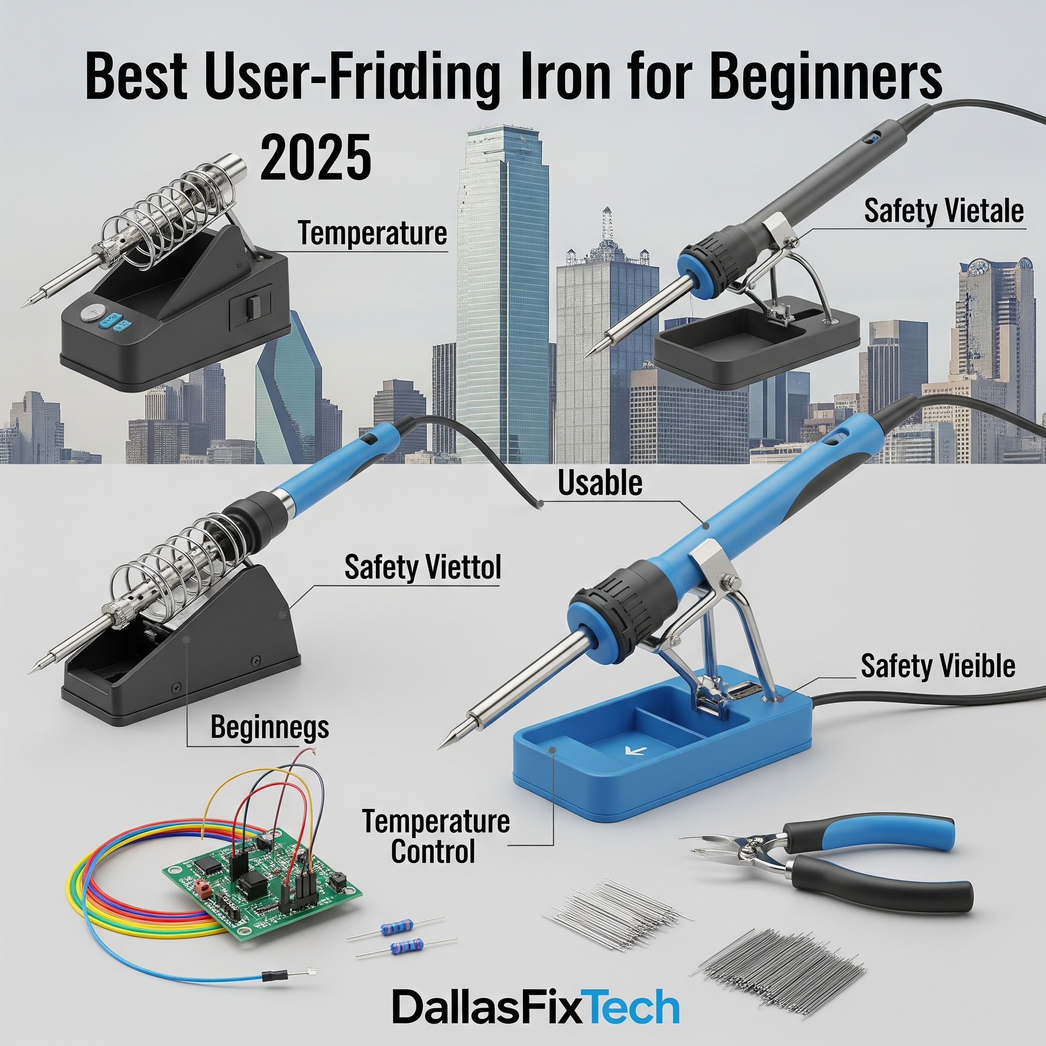 The Best Soldering Irons for Beginners (2025): DallasFixTech's Essential Guide