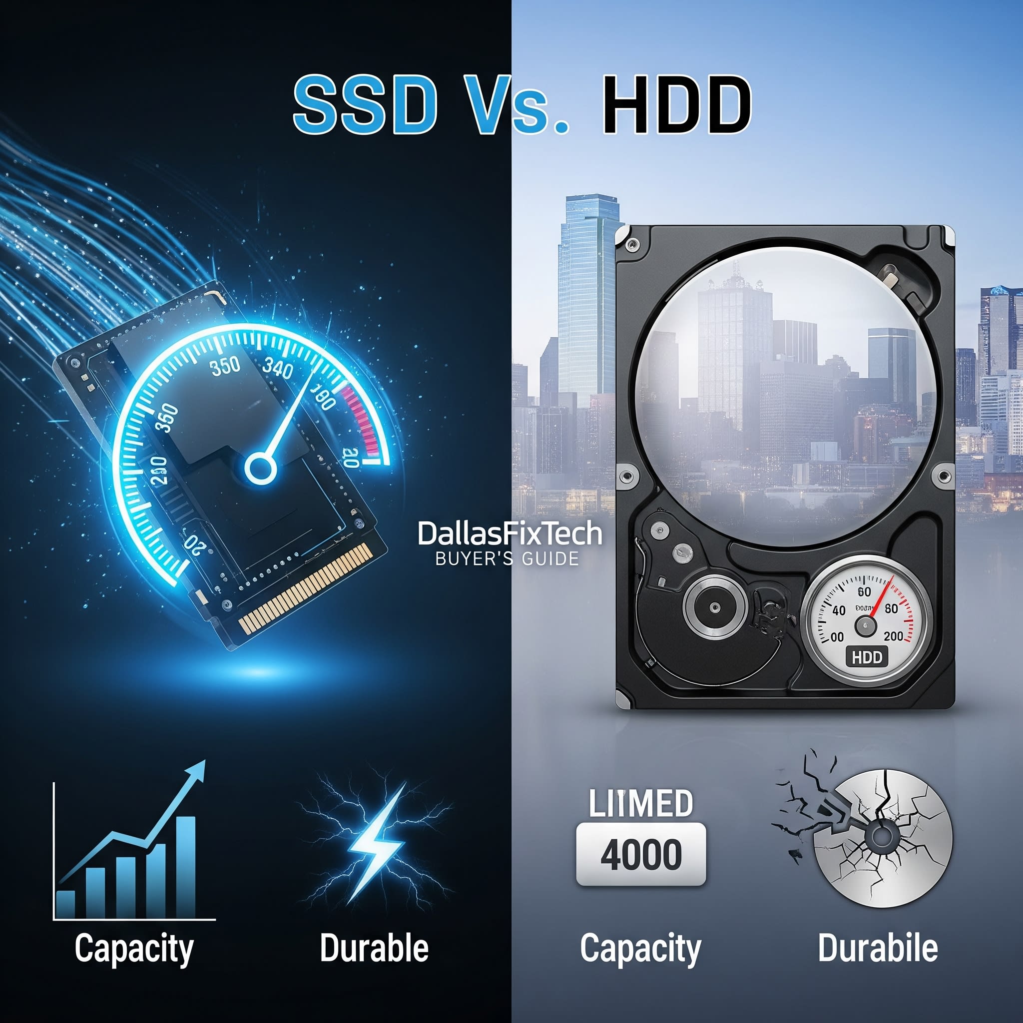 Understanding Storage Options: SSD vs. HDD – DallasFixTech Buyer’s Guide for Irving Users