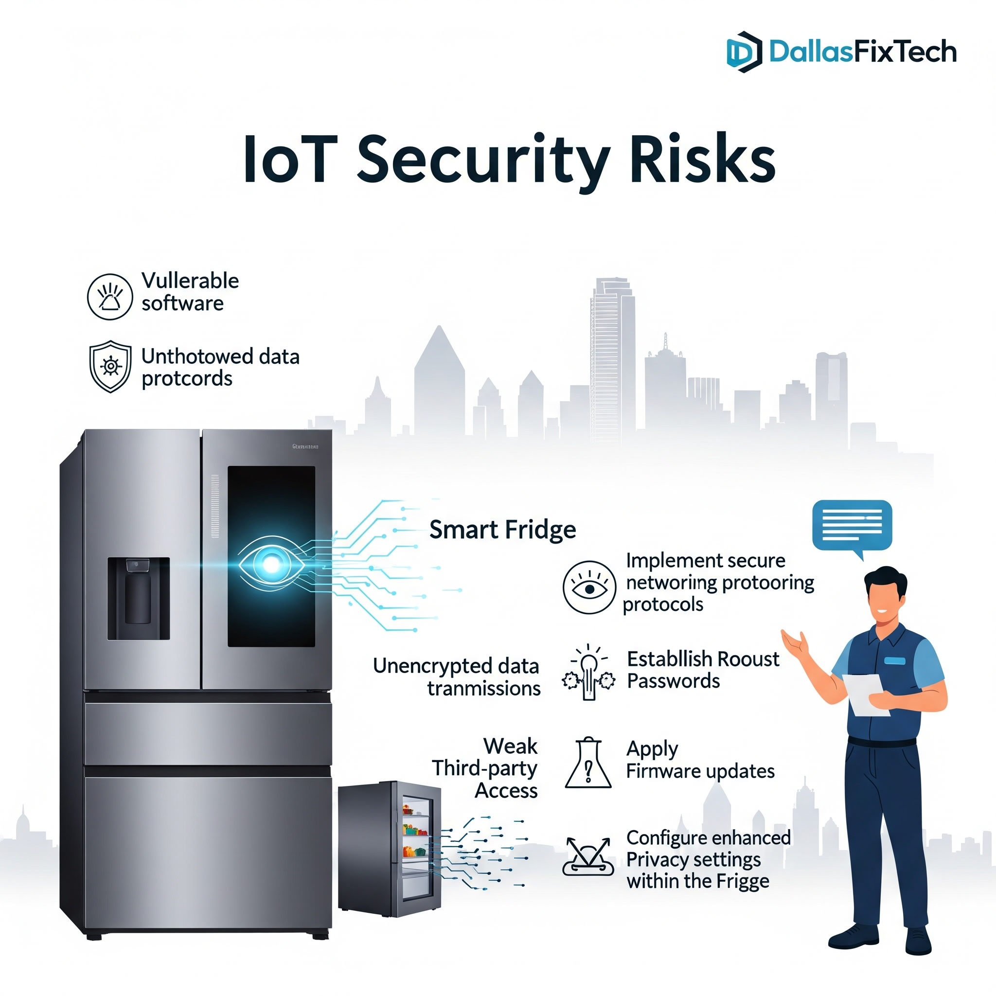 Why Smart Fridges Spy on You: Understanding IoT Security Risks in Your Dallas, TX Home