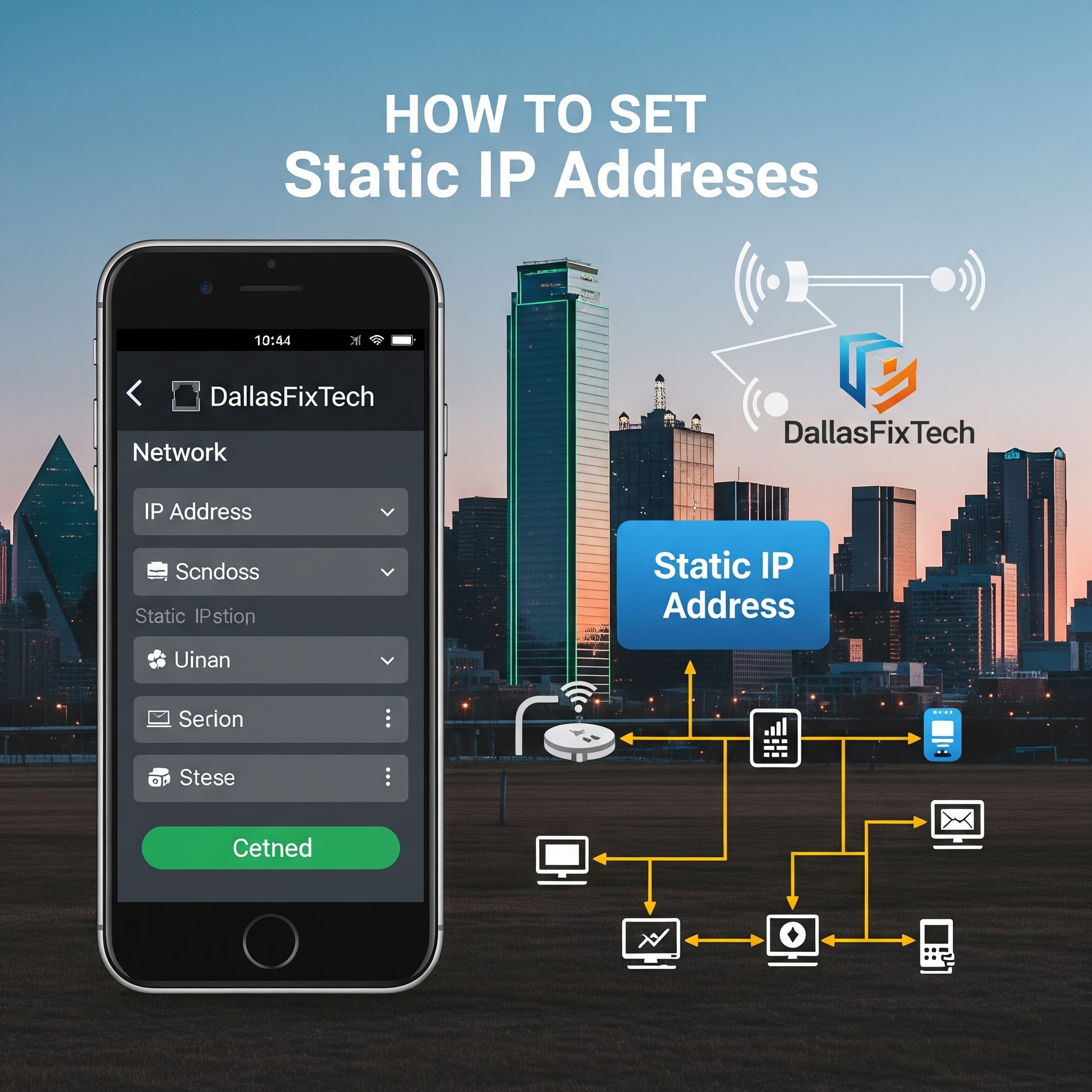 How to Set Static IP Addresses on Your Devices: DallasFixTech Network Setup Guide