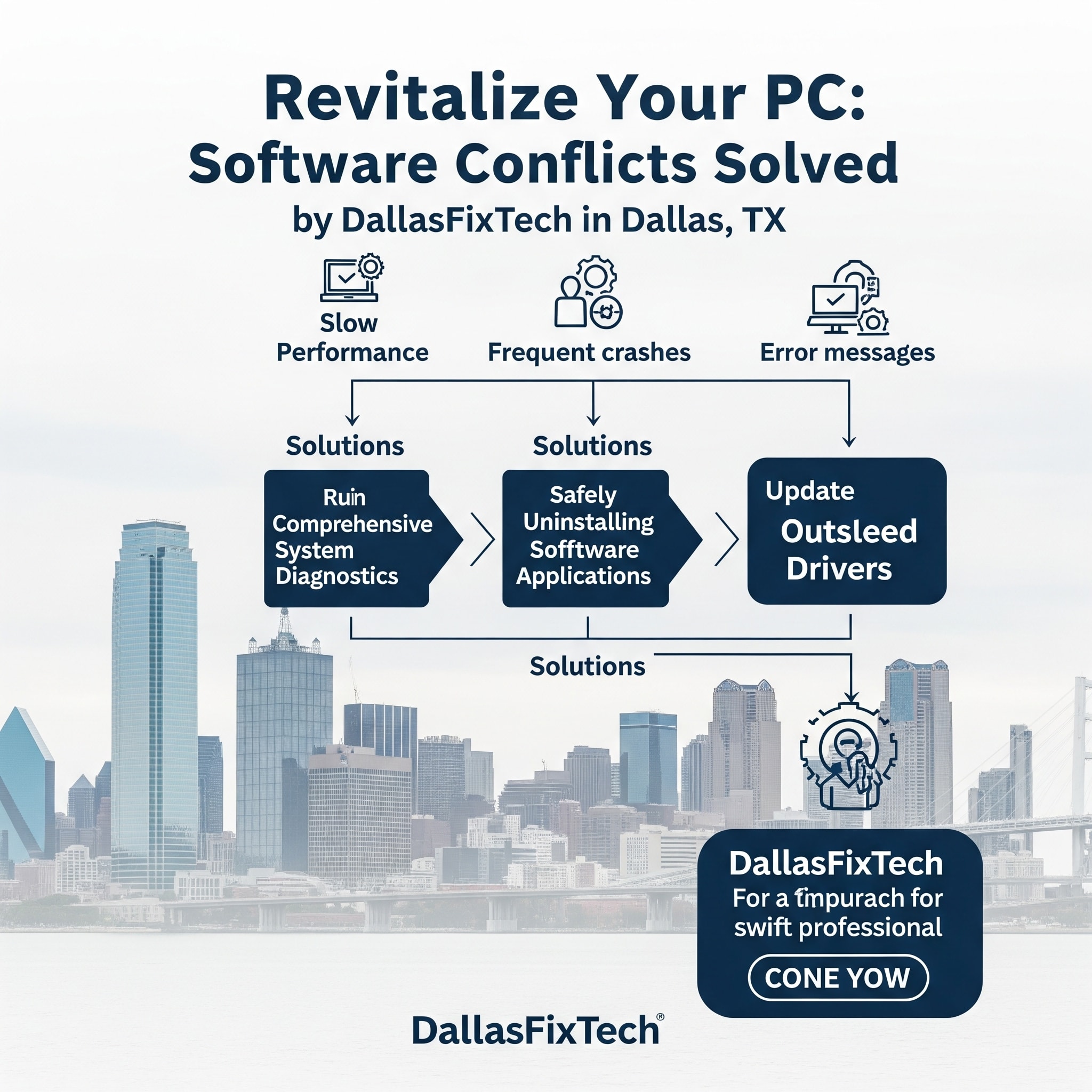 Software Conflicts Slowing Down Your PC? Here’s the DallasFixTech Fix in Frisco, TX