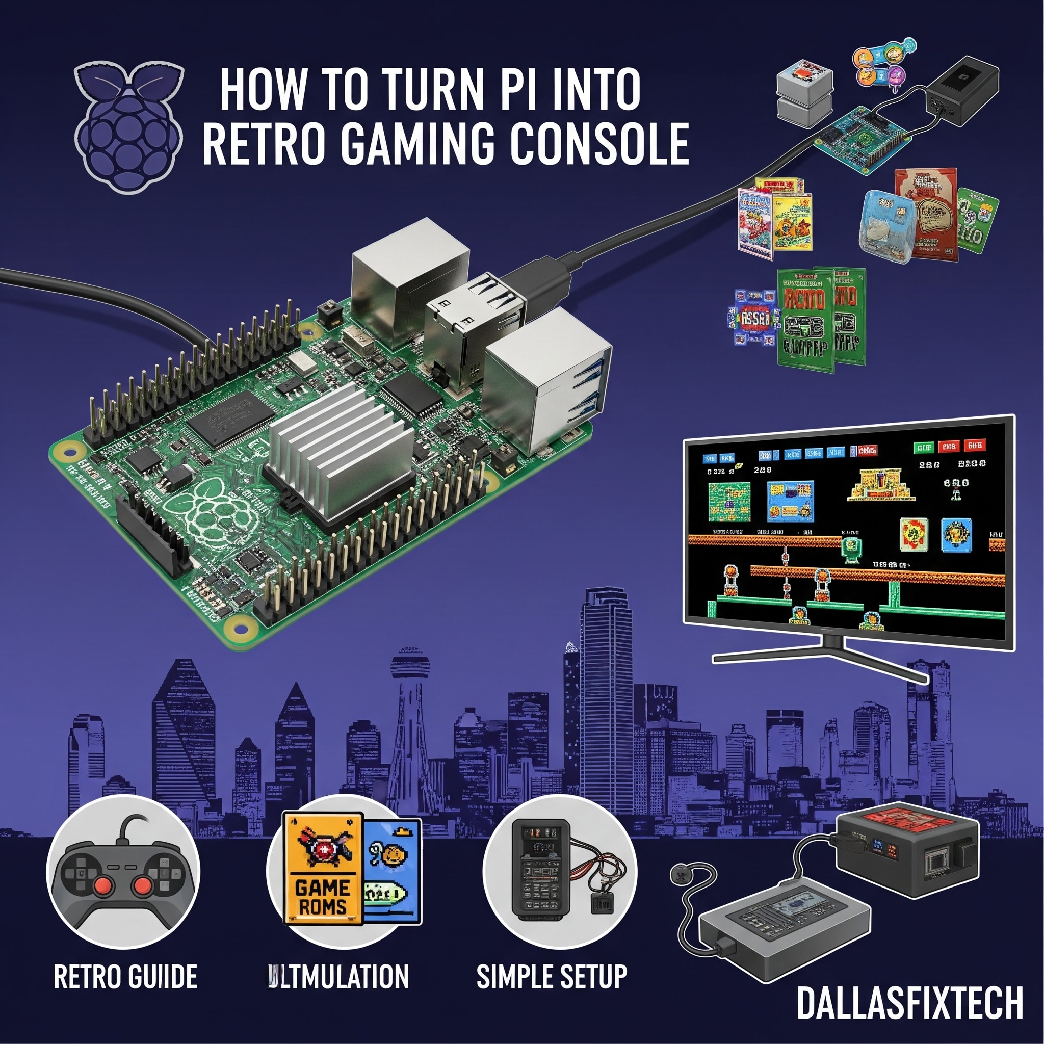 How to Turn a Raspberry Pi Into a Retro Gaming Console: DallasFixTech's Ultimate Guide
