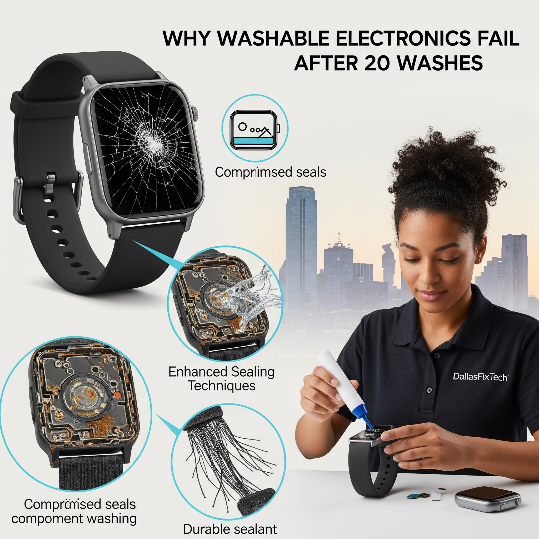 Why Washable Electronics Fail After 20 Washes: DallasFixTech’s Durability Solutions in Dallas, TX