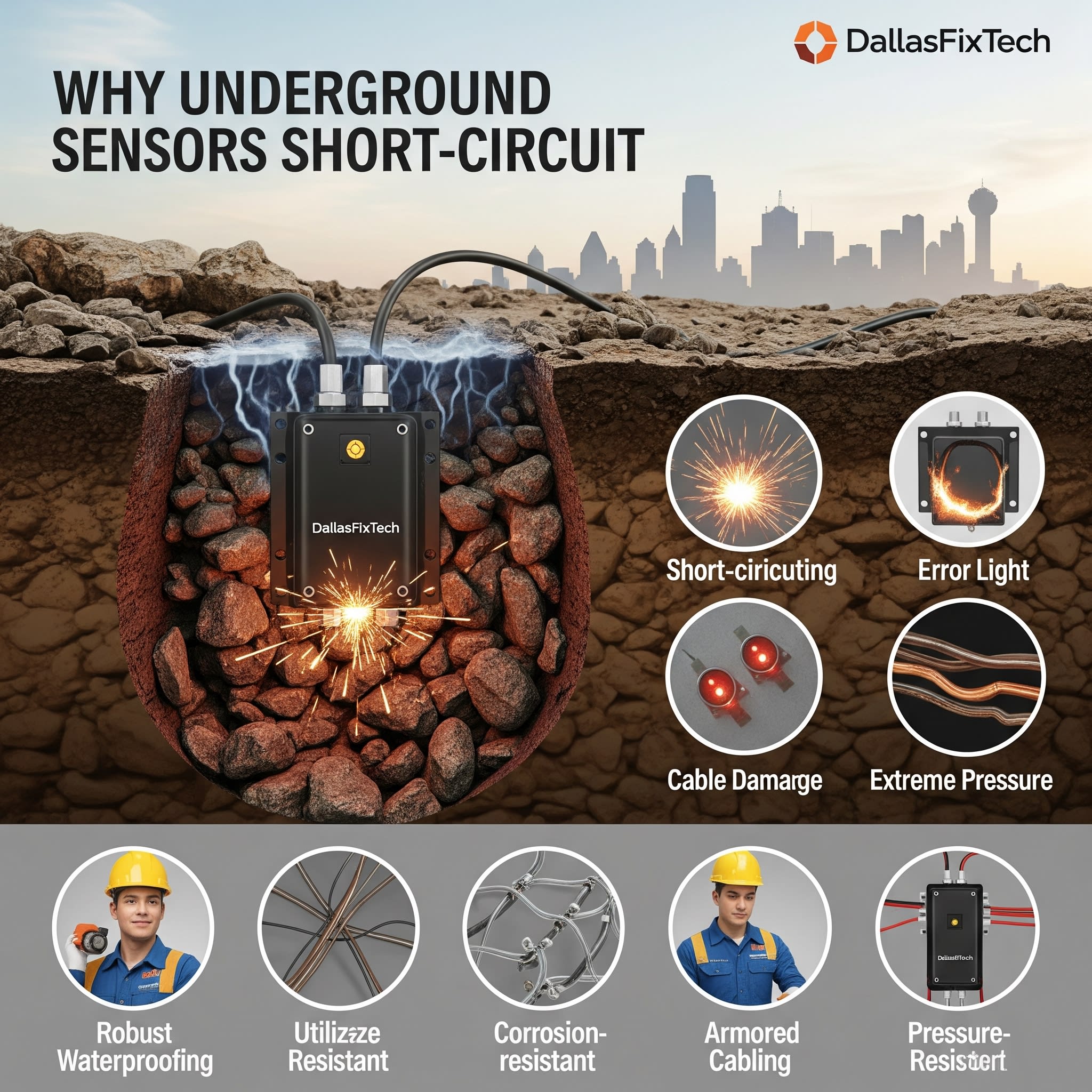 Why Underground Sensors Short-Circuit: DallasFixTech’s Guide to Preventing Sensor Failure in Harsh Conditions in Dallas, TX