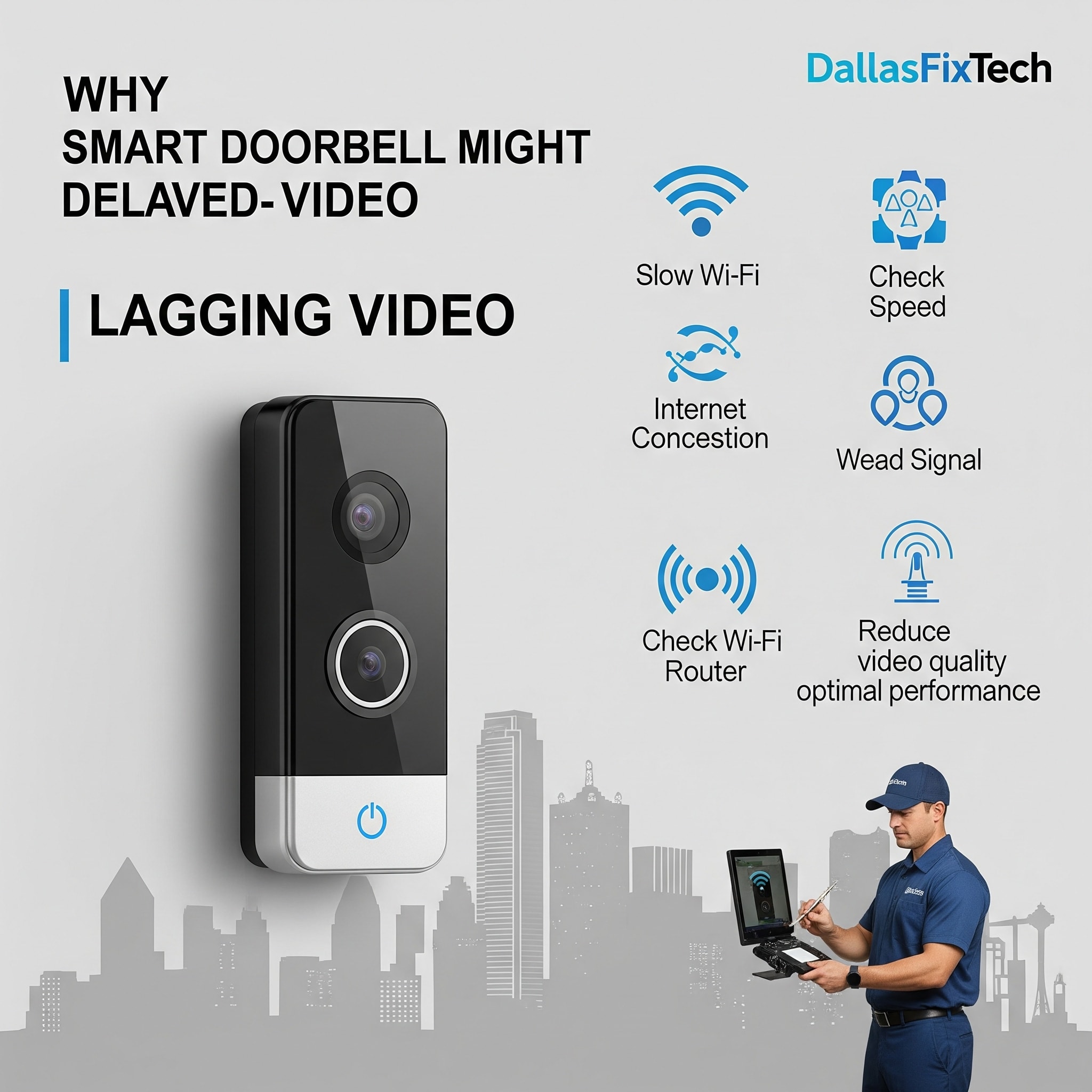 Why Your Smart Doorbell Shows Delayed Video: DallasFixTech's Solutions for Dallas, TX Security