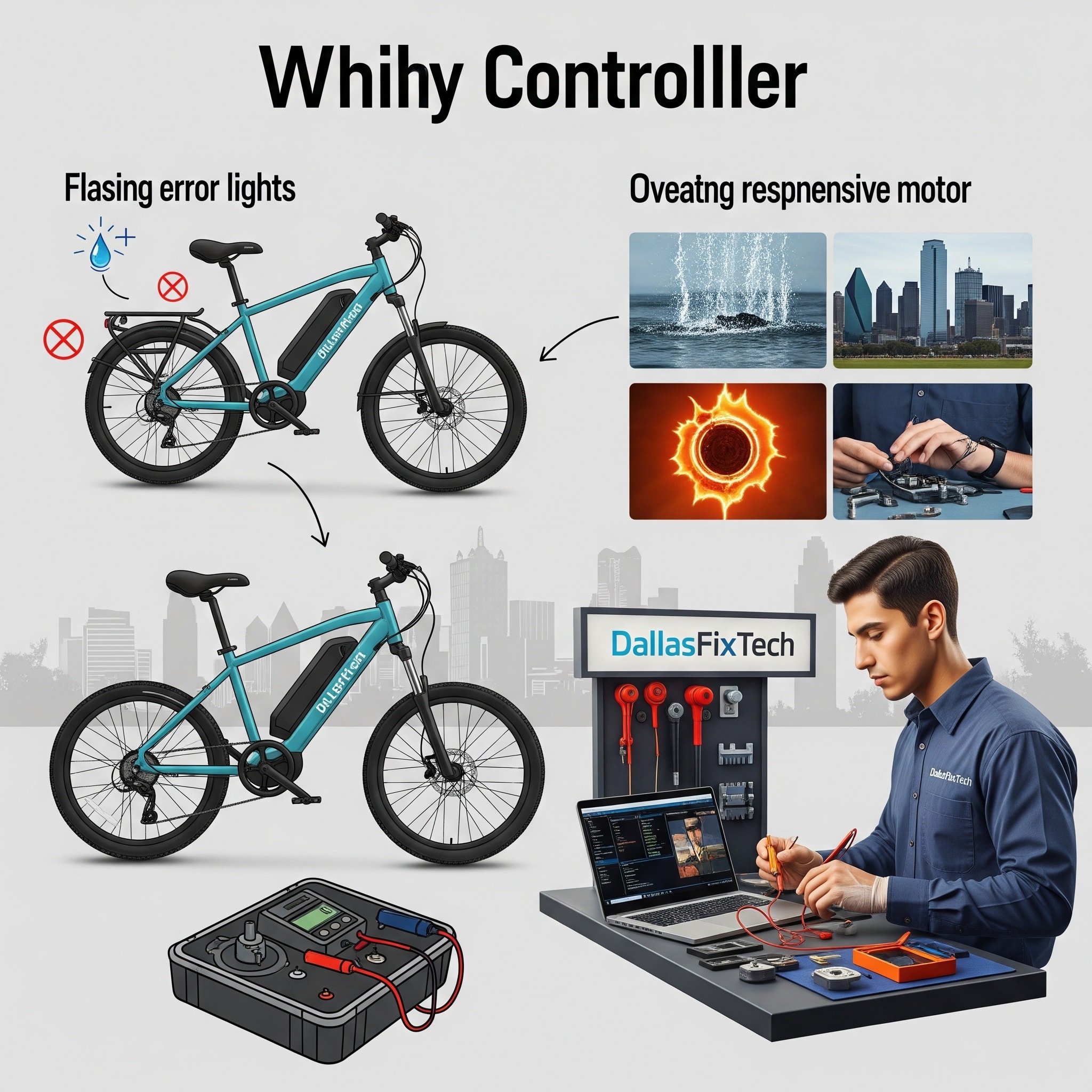 Why Your E-Bike Controller Fails: DallasFixTech’s Diagnostics & Repair Guide for Dallas, TX