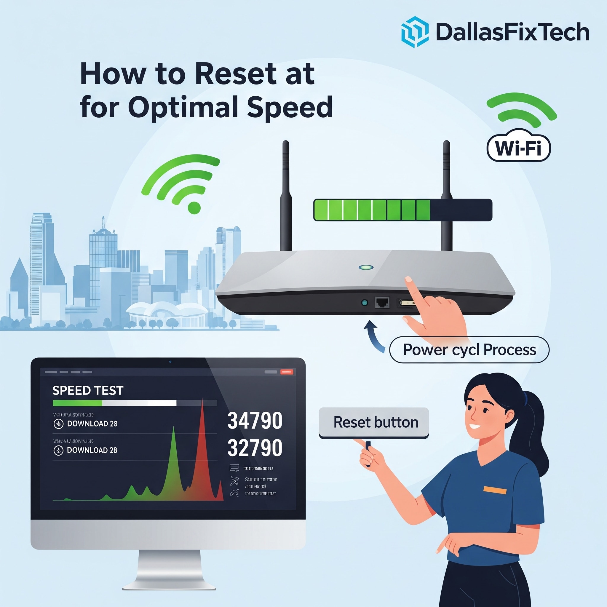 How to Reset Your Router for Optimal Internet Speed: DallasFixTech’s Step-by-Step Guide in Dallas, TX