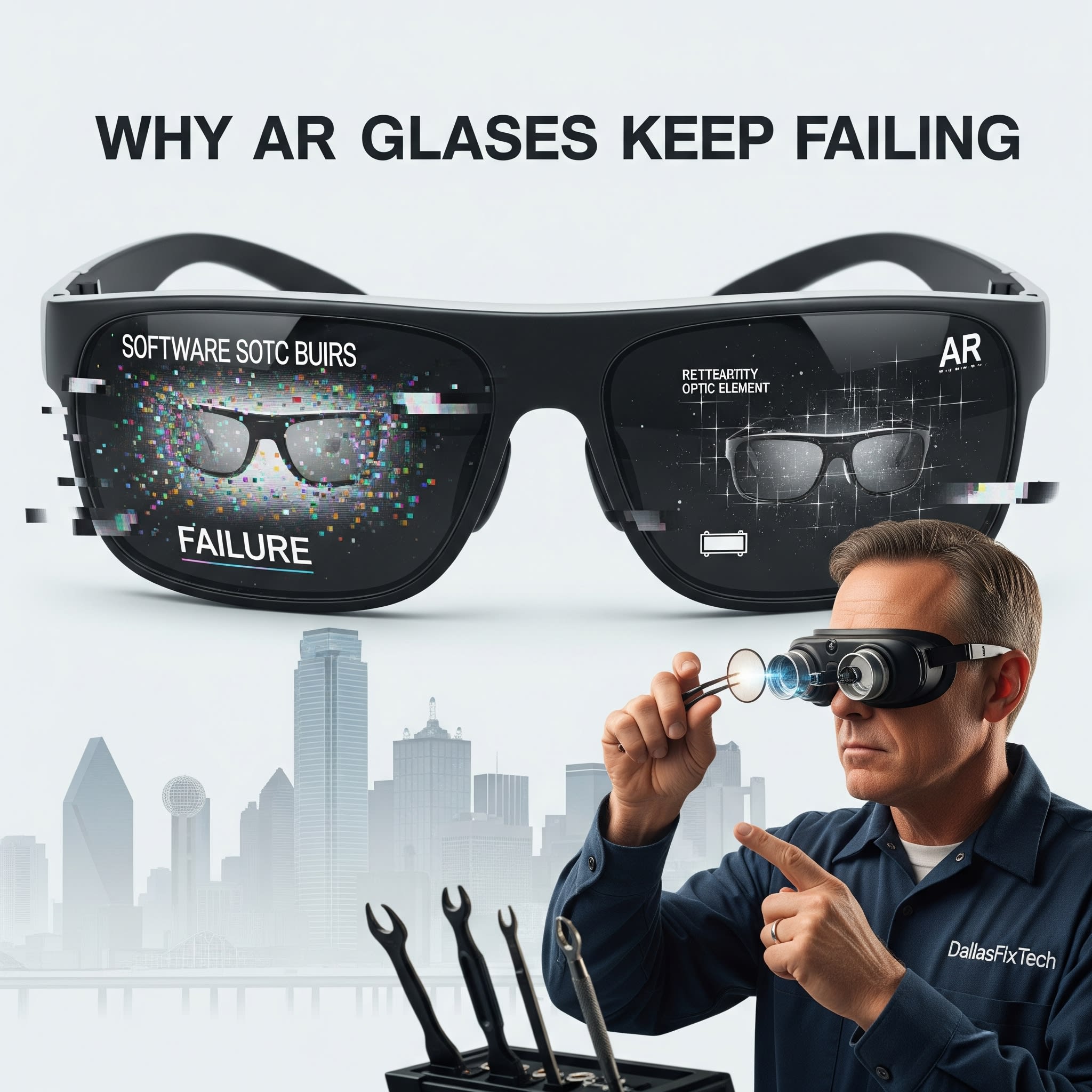 Why AR Glasses Keep Failing: DallasFixTech’s Analysis & Reliability Solutions
