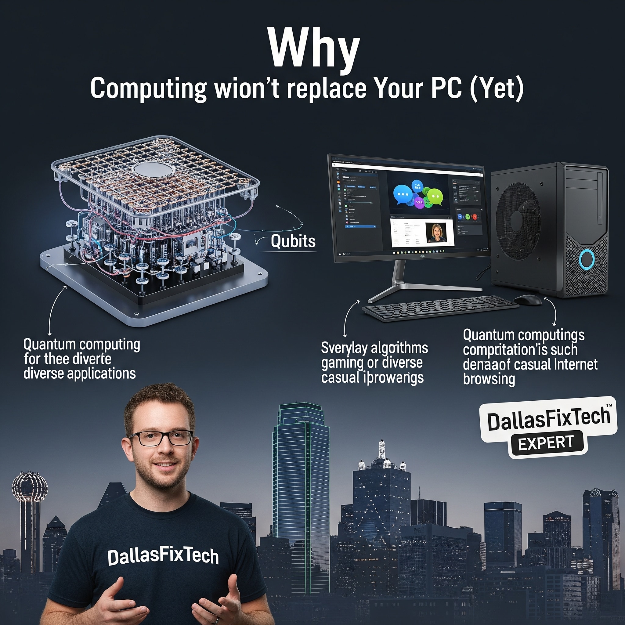 Why Quantum Computing Won’t Replace Your PC (Yet): DallasFixTech’s Insights for Dallas, TX
