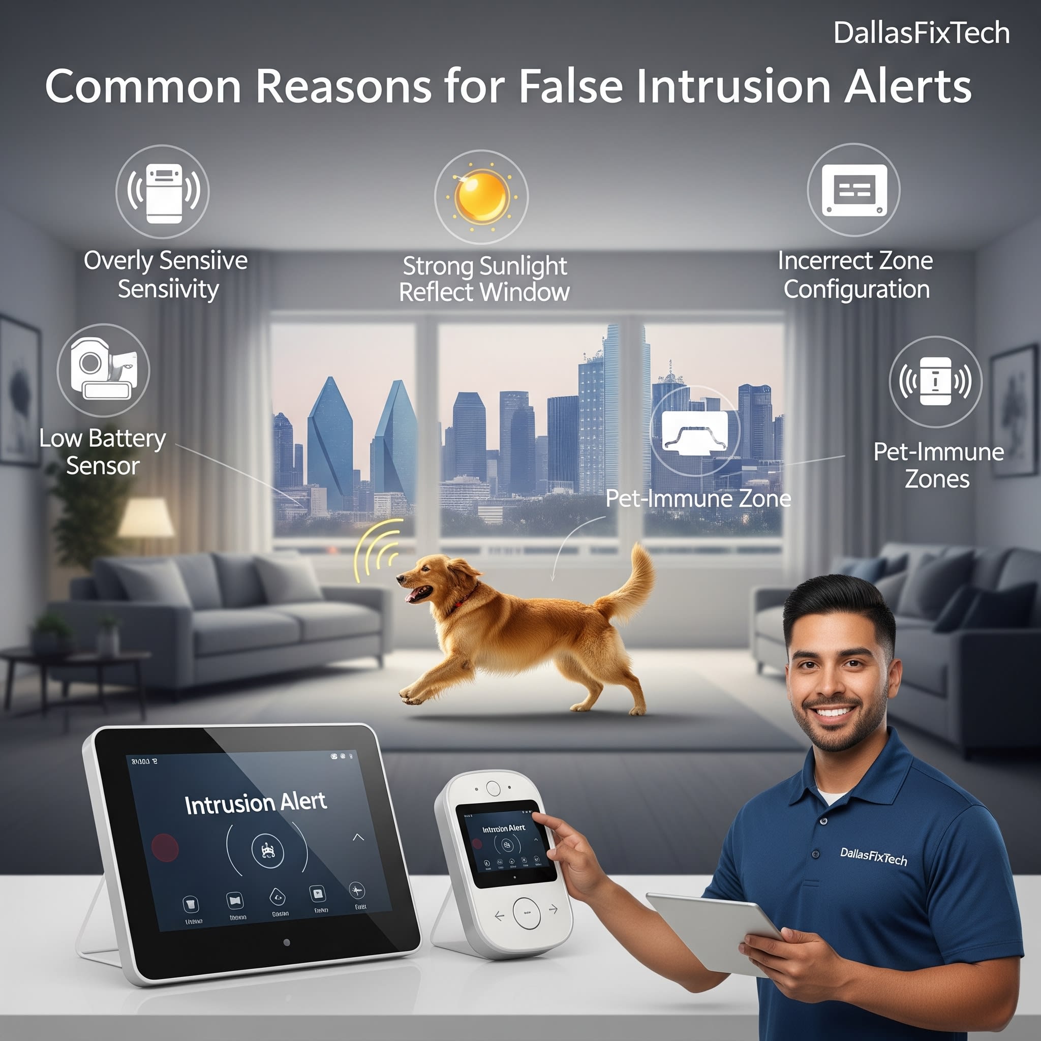 Why Smart Home Security Systems Show False Intrusion Alerts: DallasFixTech's Solutions for Dallas, TX